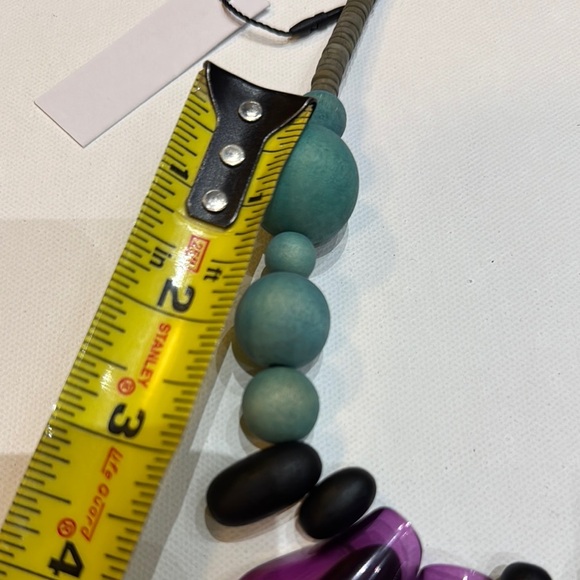 Decouture Purple and Black Beaded Statement Necklace - Picture 5 of 6